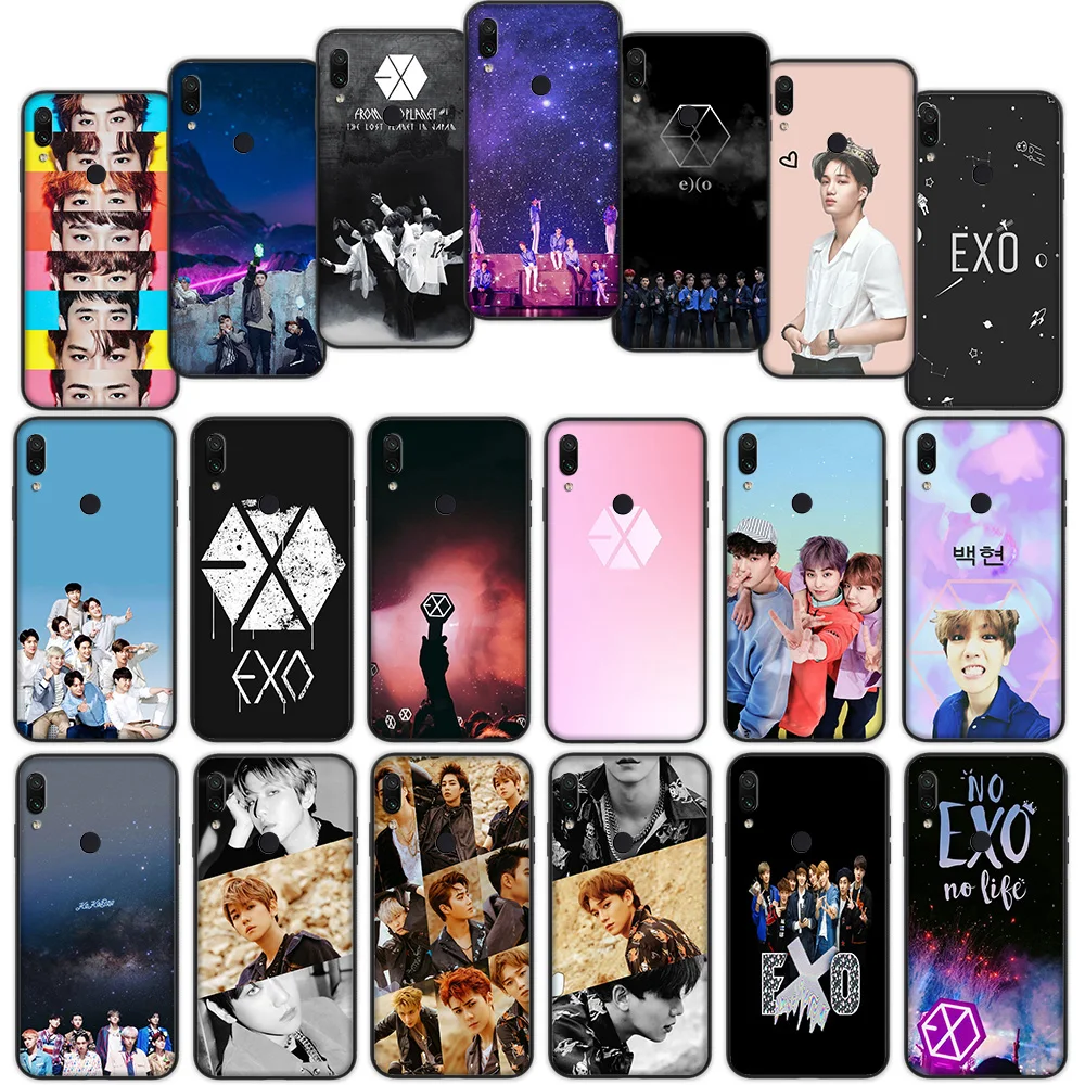 

Kpop EXO Luxury Soft Cover Case for Xiaomi Redmi Note 7 4 4X 6 Pro 5 Plus 5A 6A Go S2