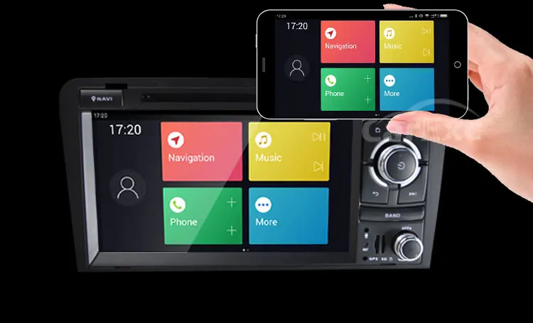 Discount Android 9.0  CAR DVD Player For Audi A3/S3(2003-2013)  GPS  Radio Navigation Multimedia Audio FM AM Radio Built in CarPlay  DAB+ 14