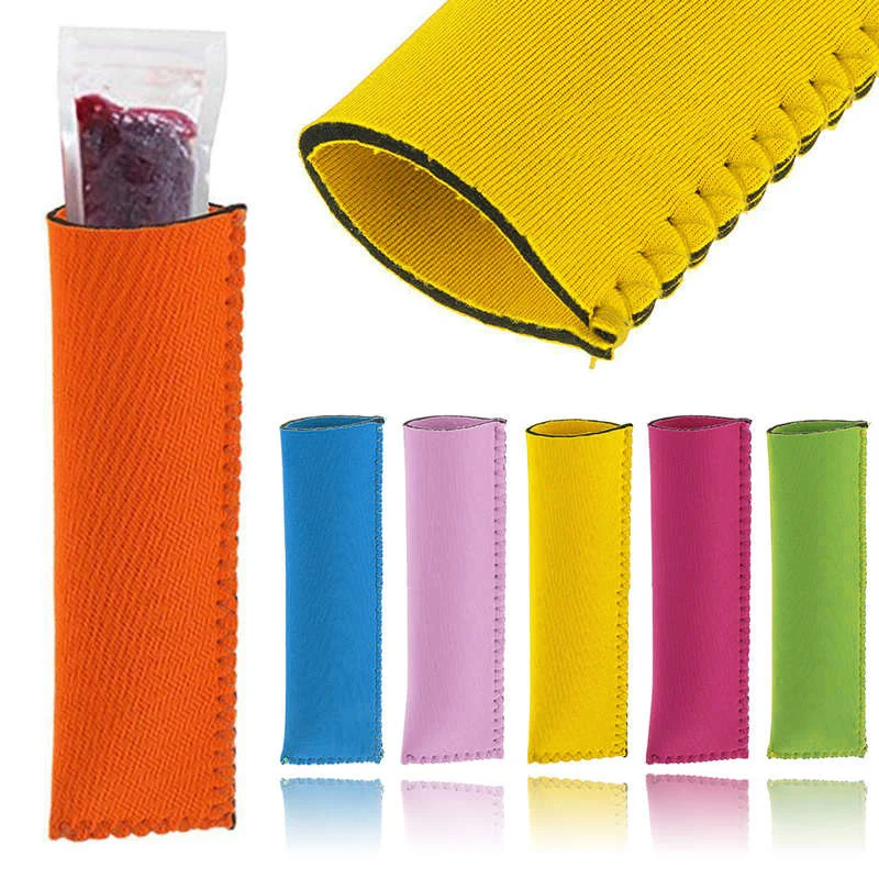 1pc/5pcs Neoprene Popsicle Holder Freezer Icy Pole Ice Lolly Sleeve