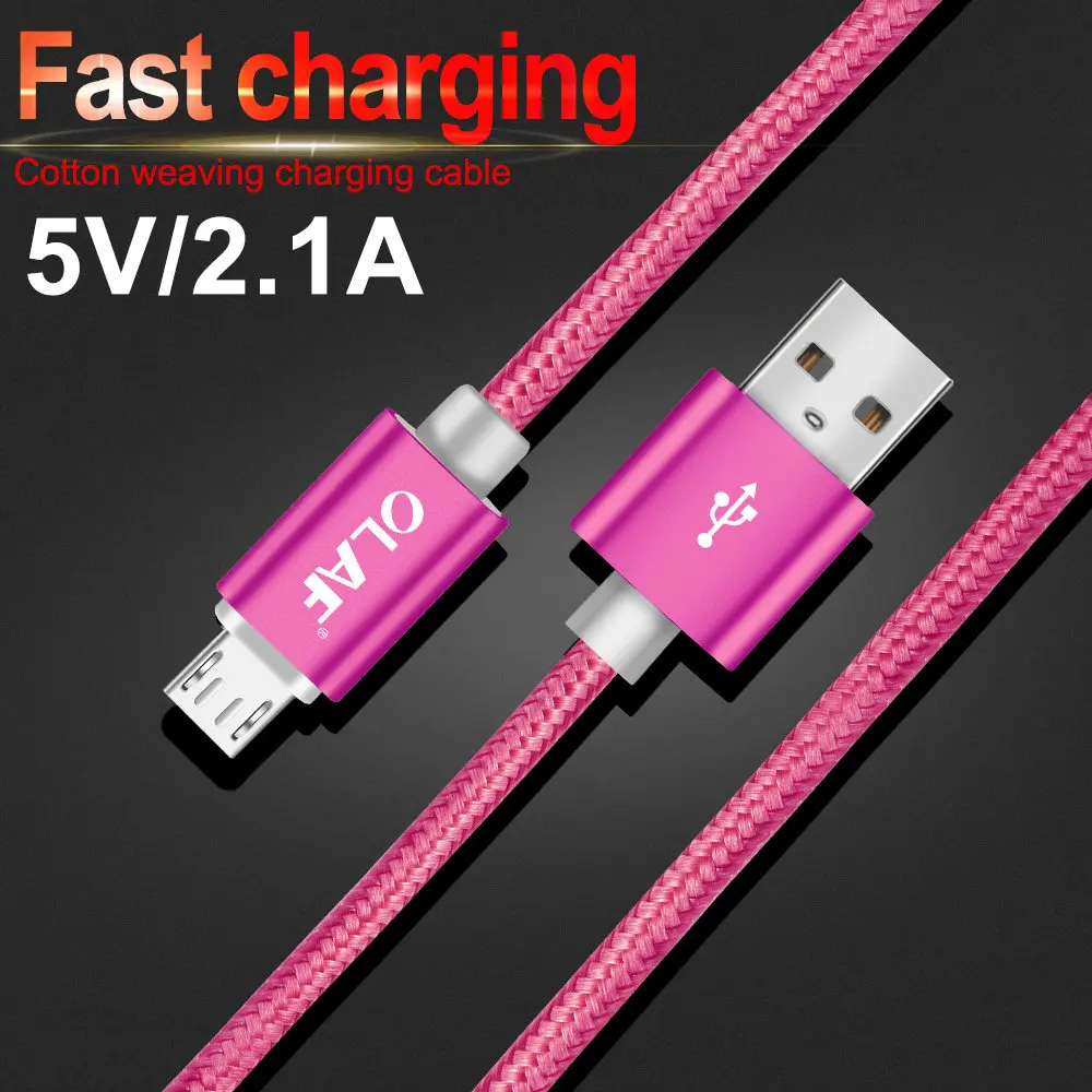 La OLAF rápido de carga USB Cables Micro Usb Cable teléfono móvil Android sincronización de datos Cable cargador para Samsung para Xiaomi 1 m/2 m/3 m cable