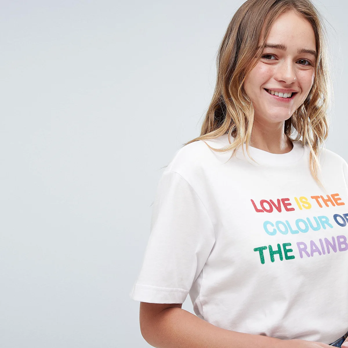 

New Simple and Easy To Match with Individual Colour Letter Printed T-shirt with Round Neck and Short Sleeve 2019 Women Shirts