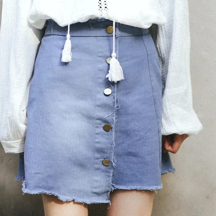 Skirts Womens 2017 Spring Summer Japan Style Vintage Tassel