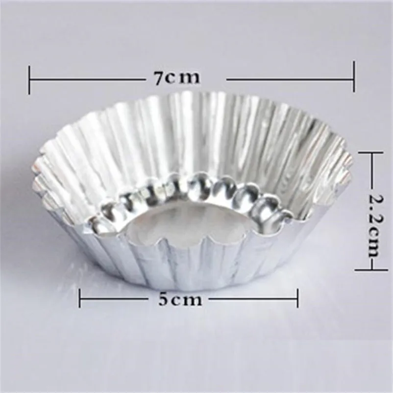 10pcs Egg Tart Aluminum Cupcake Cake Cookie Mold Pudding Mould Tin Baking Tool Cake Pastry Kitchen supplies Decorating Tool S24 (3)