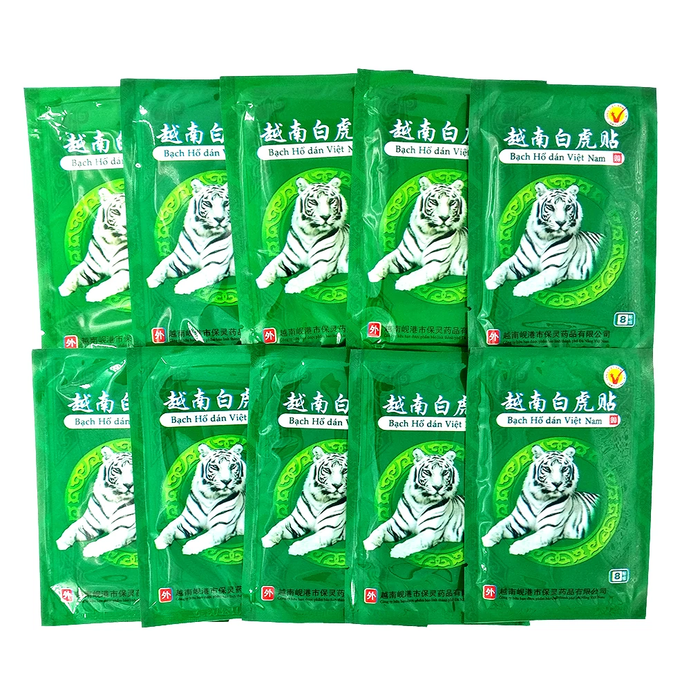 

104pcs White Tiger Balm Chinese Herbs Medical Plaster of Joint Pain Back Neck Curative Plaster Tiger Balm Kneeling At Arthritis