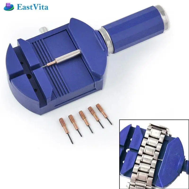 

EastVita Watch Band Adjust Tool Slit Strap Bracelet Chain Pin Remover WatchBand Adjuster Repair Tool Kit Watch Accessories