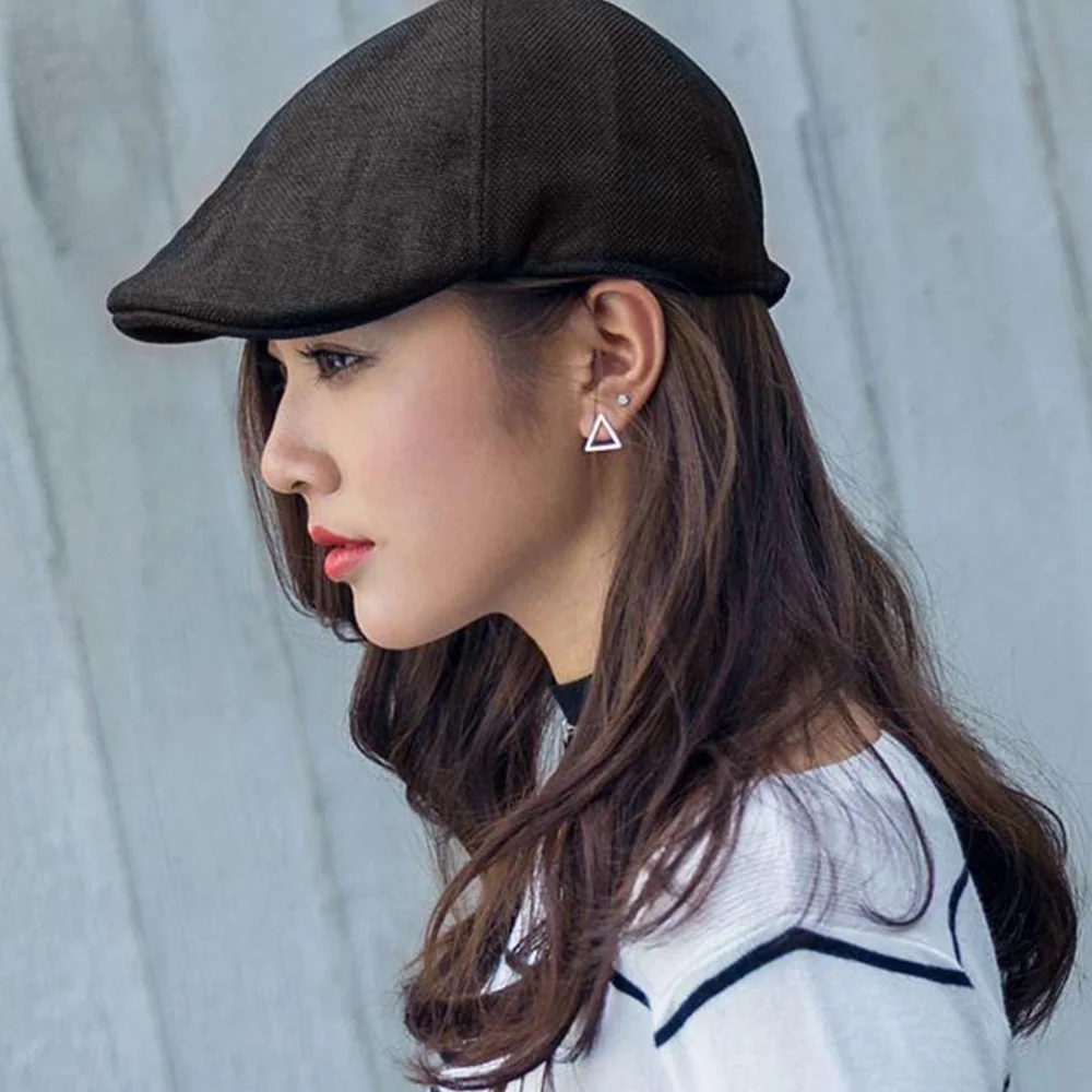 how to wear a flat cap with long hair