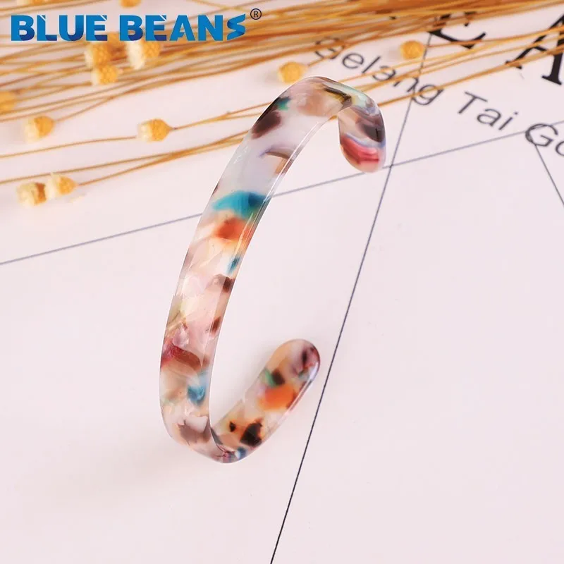 11 цветов модные ацетатные браслеты и браслеты минималистичный дизайн очаровательный браслет для женщин tiffan ювелирные аксессуары ювелирные изделия - Окраска металла: 1