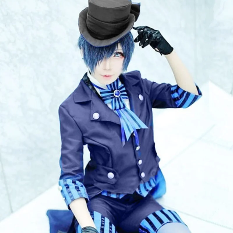 Косплей, аниме, Черный дворецкий, Kuroshitsuji Ciel Phantomhive, для мужчин и женщин, костюм для Хэллоуина