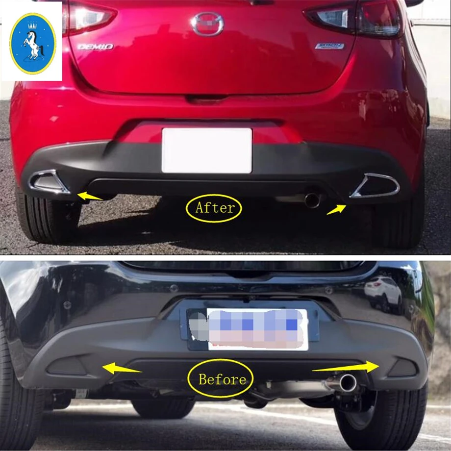 Yimaautotrims авто аксессуары задние противотуманные фары рамка Крышка отделка ABS