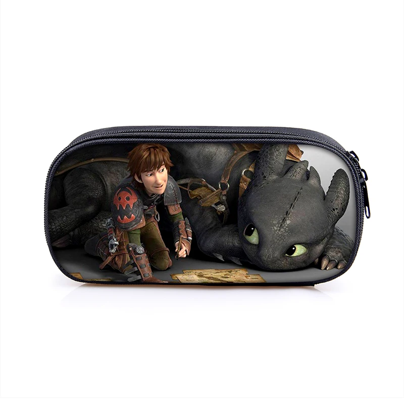 Чехол-карандаш с изображением дракона для мальчиков и девочек, школьная сумка, Детская Студенческая ручка, Детская сумочка для девочек, кошелек - Цвет: 14