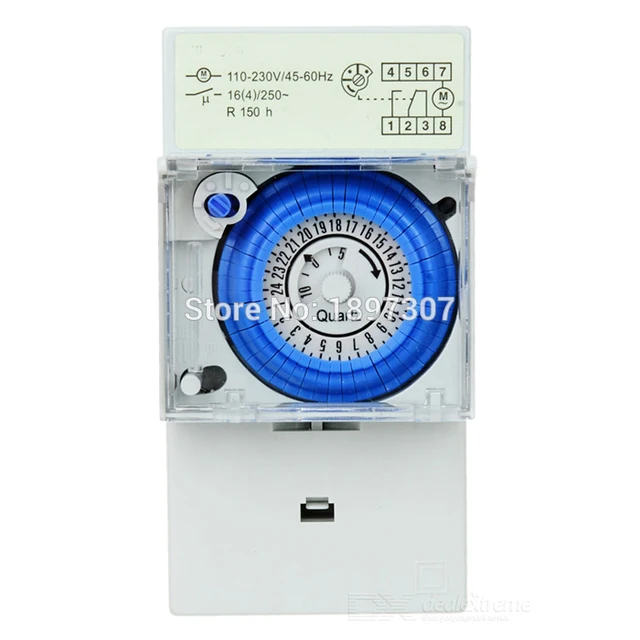 syn161h mechanical 24 hour time switch 220v ac 30 minutes minimum