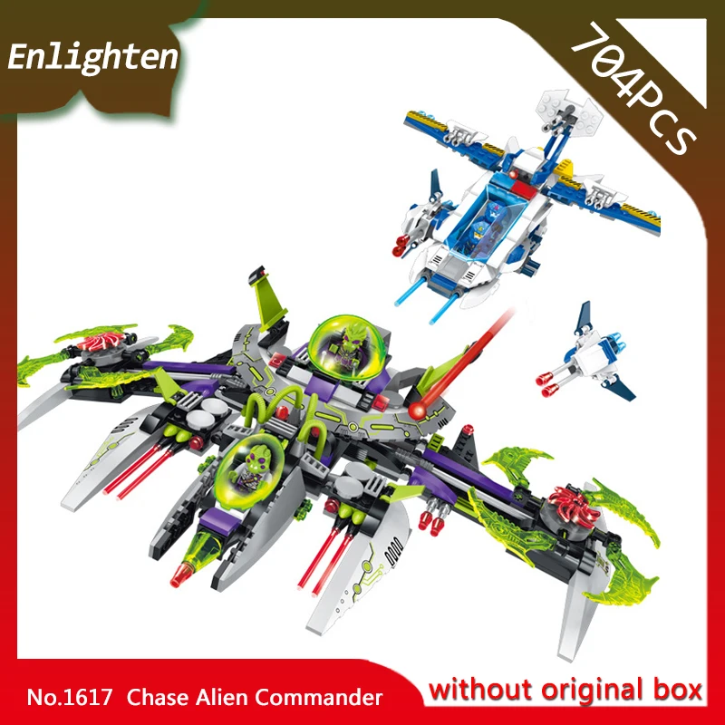 

Enlighten 1617 704Pcs Star Wars Space Chase Alien Commander Model Building Blocks Kids Toys Gift Compatible with Legoings