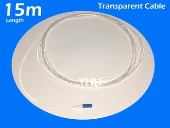 

2 pcs Transparent Cable (TAC)- LC/UPC Pigtail-G657A1 or G657A2-SM(9/125)-15m or 30m-Invisible cable / Optical Fiber