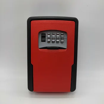 

Key Lock Box Wall Mounted Aluminum Alloy Key Safe Box Weatherproof 4 Digit Combination Keys Storage Lock Boxes Indoor Outdoor