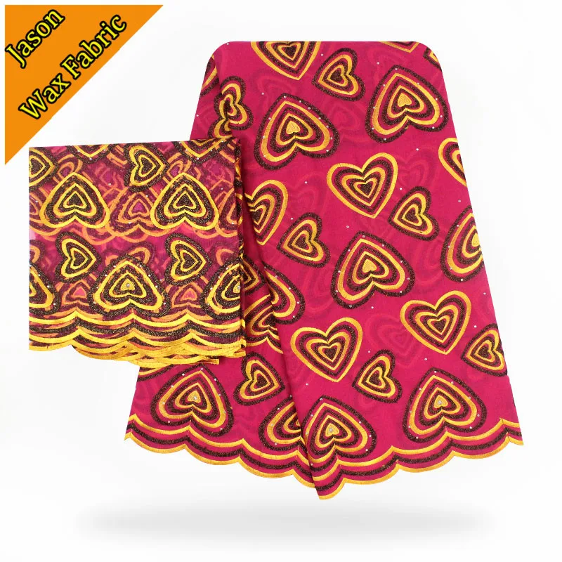 Higt Quality African ankara Cotton Lace Fabric Nigeria Style Guipure