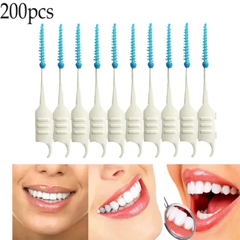 

200/20/10pcs Dental Flosser Interdental Brush Clean Teeth Stick Toothpicks Floss Pick Oral Hygiene Tooth Dental Floss Oral