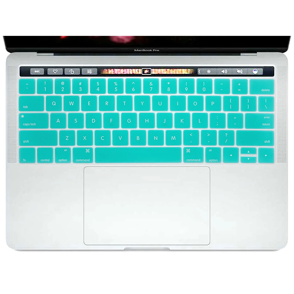 HRH силиконовый защитный чехол для клавиатуры США для Macbook Pro 13,3 A1706 A1989 A2159 и 15,4 дюймов A1707 A1990 Версия США