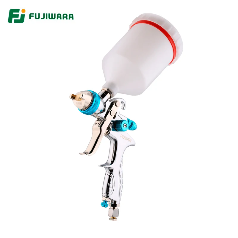 

FUJIWARA HVLP Pneumatic Spray Lacquer Gun 1.4mm Nozzle High Atomization Large Capacity Paint Gun 600ml