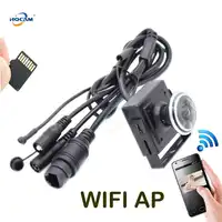 HQCAM 720 P/960 P/1080 P Mini WIFI IP Camera Audio Sd-kaartsleuf Wifi AP Draadloze groothoek fisheye camera Rest & Soft Antenne camhi