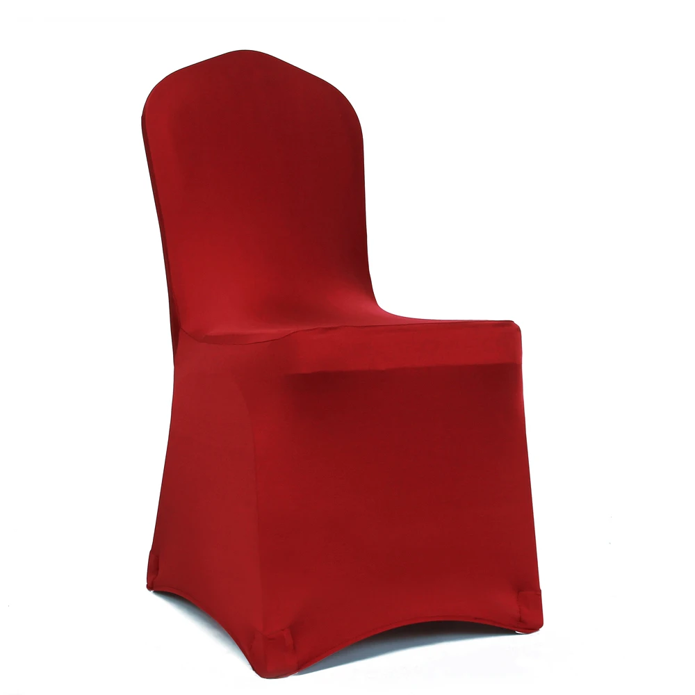 red shiny lycra spandex chair cover