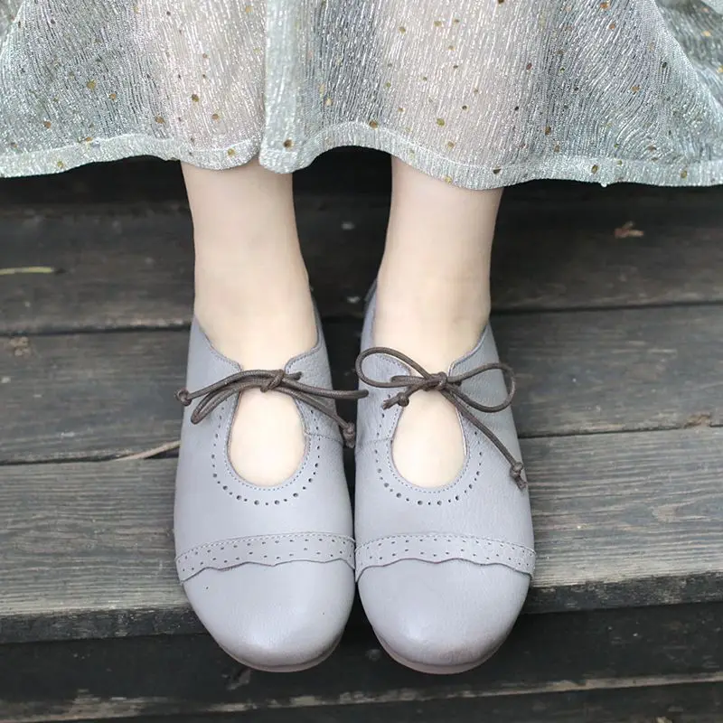 Careaymade-2018 spring new Women's casual shoes, round head comfortable lazy shoes, pure handmade genuine leather shoes Careaymade-2018 spring new Women's casual shoes, round head comfortable lazy shoes, pure handmade genuine leather shoes