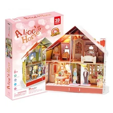 Современный Лофт дуплекс квартира Рождество Кукольный Миниатюрный DIY Дом комплект Творческая комната со светодиодный ными огнями дети руки на игрушк