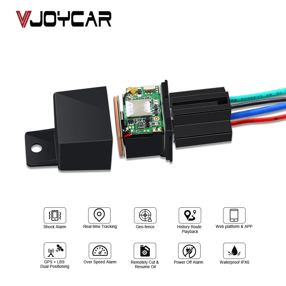 Car GPS Tracker Relay Cut Off Fuel Remotely Control Vehicle GPS Locator