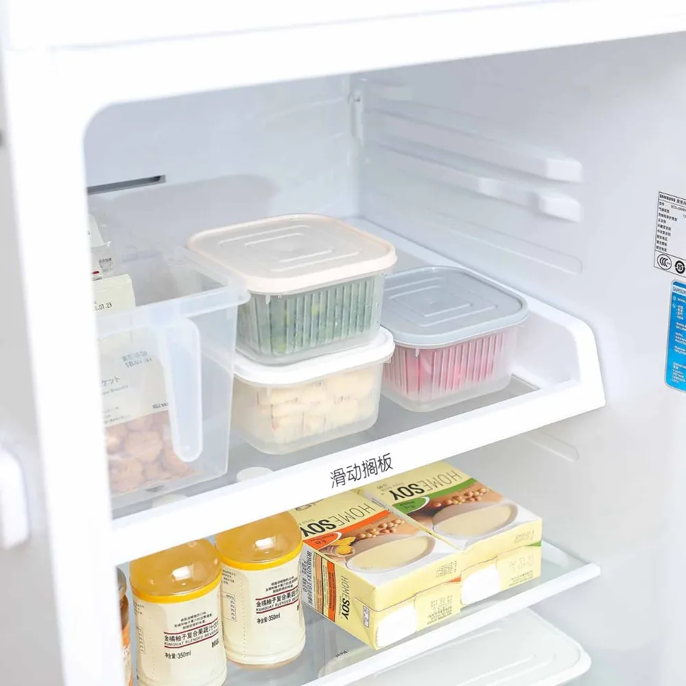 

Food Storage Container Refrigerator Storage Box PP Fresh Keeping Kitchen Organization Containers