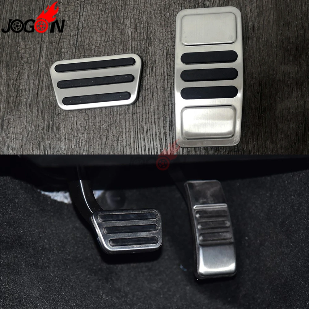 

No Drilling AT For Ford Mustang 2015 - 2019 Car Accelerator Fuel Gas Brake Foot Pedal Pad Kit Set Cover Accessories