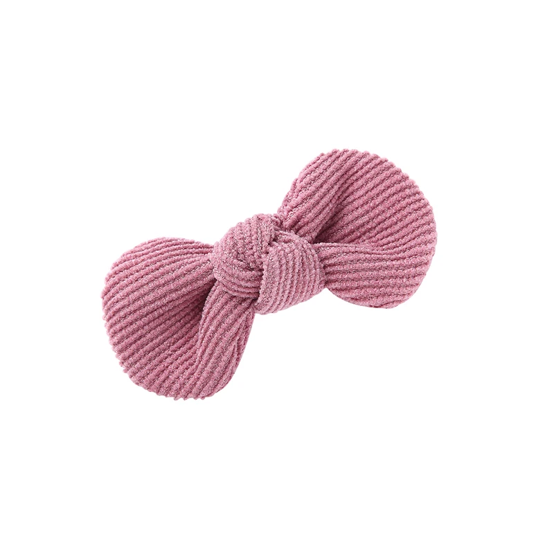 Bows Hair Clip Baby Hairpin for Newborn Baby Solid Rabbit Ears Hairgrip Cotton Hairpins Kids Accessories for Girls Baby Items 6