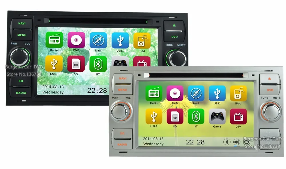 Excellent Factory price Touch screen Car DVD for Ford Transit Fiesta C-MAX Focus Mondeo Kuga Fusion 2004 2005 2006 2007 GPS Stereo Radio 24