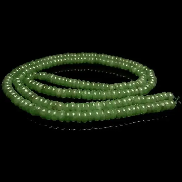 koojadeicy изумрудно-зеленый жадеит Бусины necklace216grade A