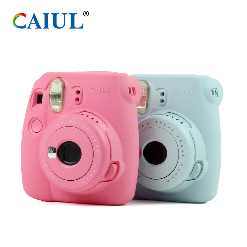 CAIUL чехол для камеры моментальной печати для Fujifilm Instax Mini 9 Mini 8 8+ чехол, Классический фосфоресцирующий желеобразный чехол для камеры