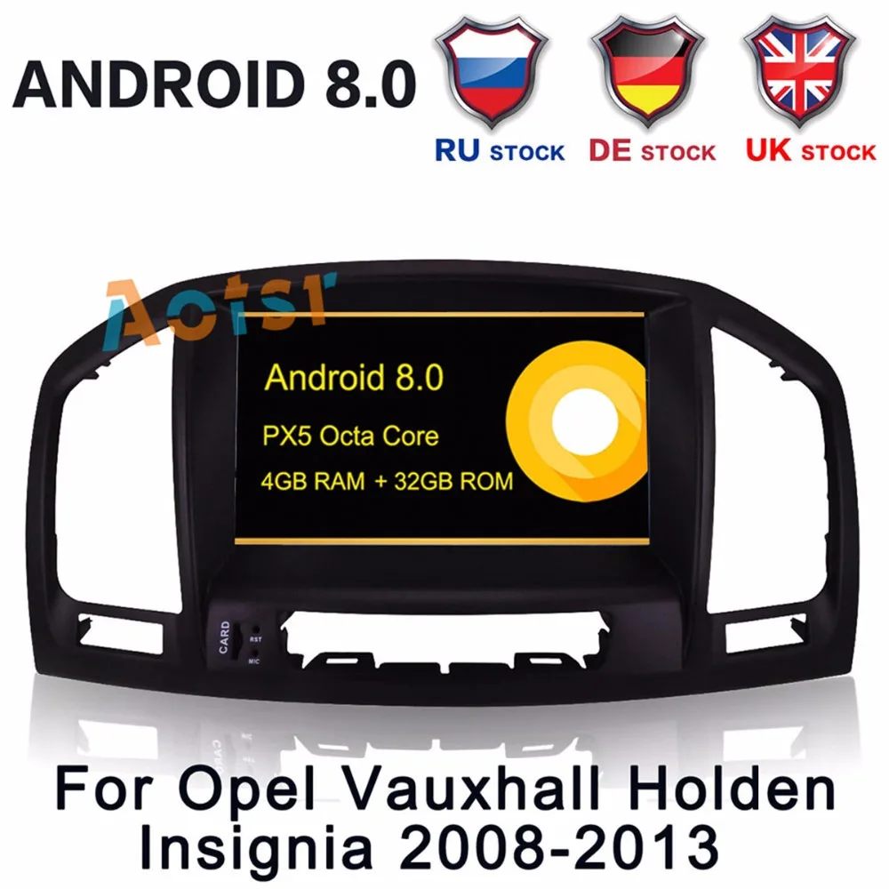 4GB RAM 8" Android 8.0 Car Stereo head unit For Opel Vauxhall Insignia 2014 2015 2016 2017 DVD