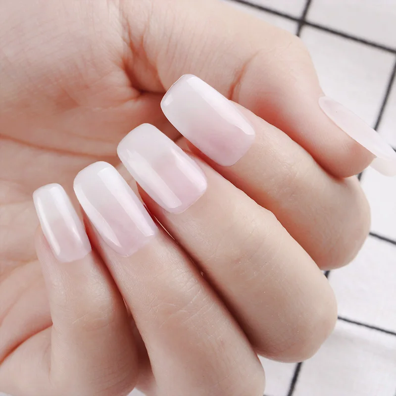 1 زجاجة 10 ملليلتر ولد جميلة أوبال جيلي جل الأبيض نقع أوف مانيكير مسمار فن uv جل البولندية