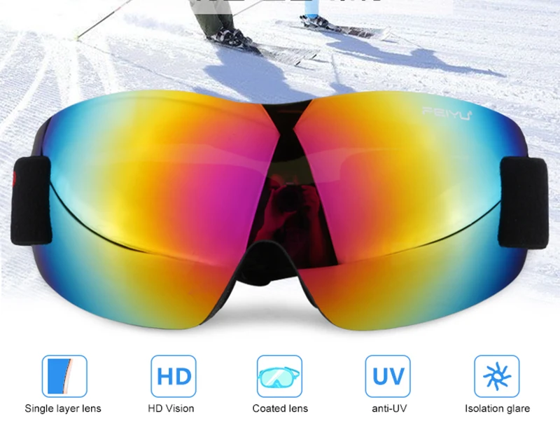 Детские сноубордические лыжные очки Monolayer зимние очки Google Skibrille для мальчиков и девочек лыжные защитные очки для верховой езды на открытом воздухе