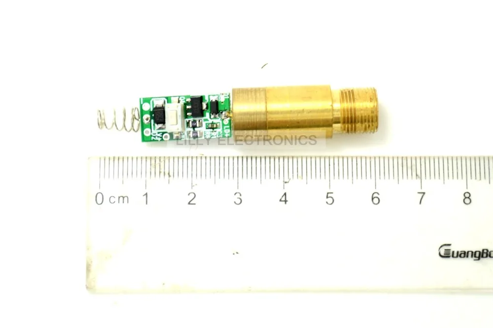 INDUSTRIAL/LAB 532nm 50mW 3.0V Green Laser Dot Diode Module With Driver & Spring INDUSTRIAL/LAB 532nm 50mW 3.0V Green Laser Dot Diode Module With Driver & Spring