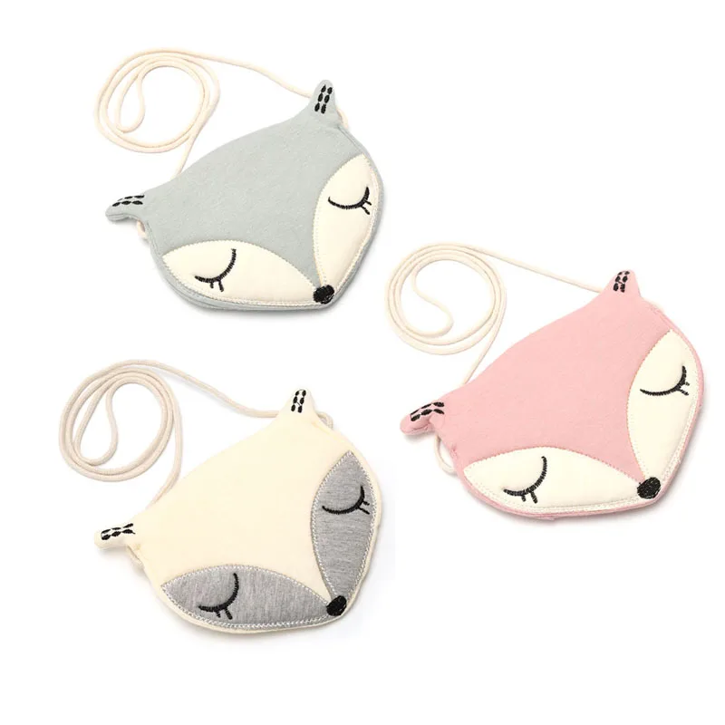 

THINKTHENDO Fashion Adorable Fox One Shoulder Diagonal Messenger Bag Coin Purse For Girl Student