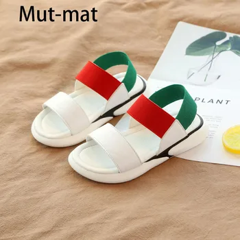 

2019 new summer casual beach shoes girls non-slip soft bottom shoes tide version of wild baby elastic sandals