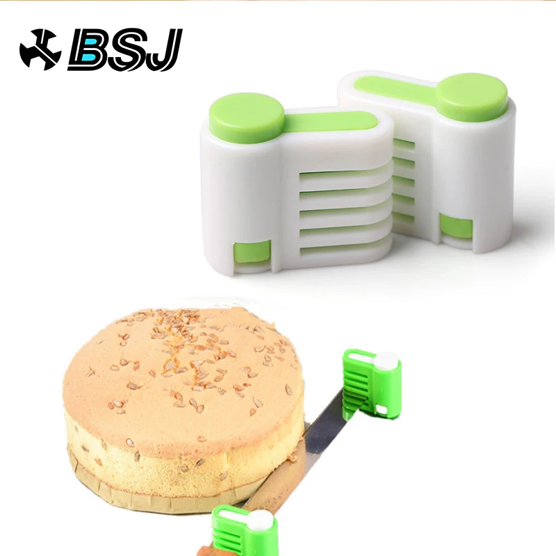 

2 pcs /lot 5 Layers Bread Slicer Food-Grade Plastic Cake Bread Cutter 5 Levers Cutting Bread Knife Splitter Toast Slicer