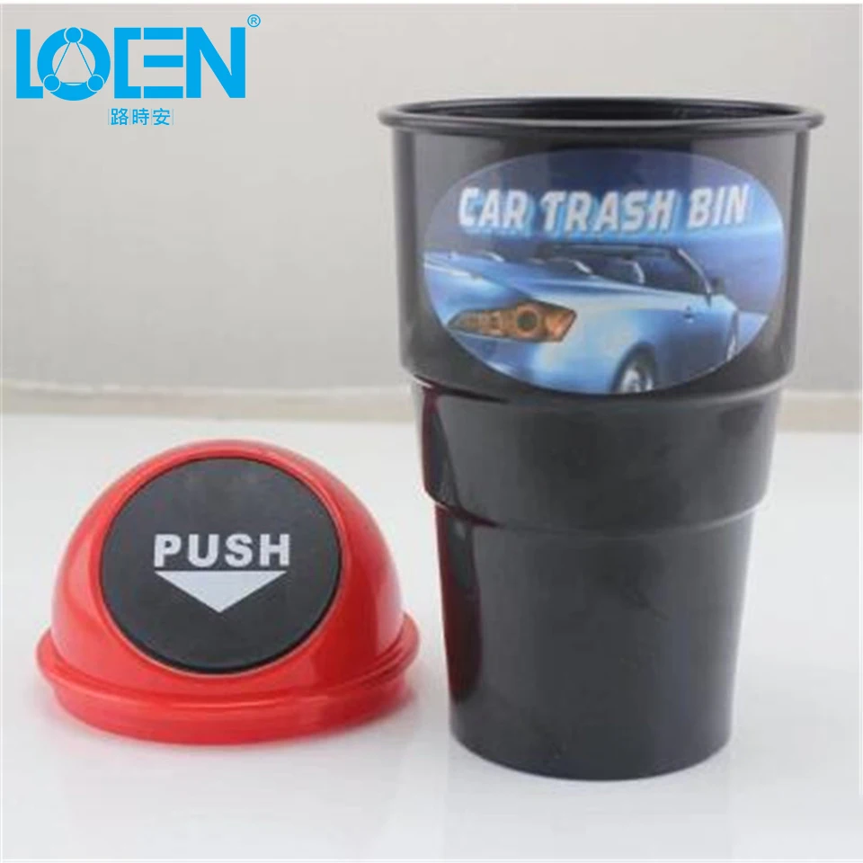 Car Garbage Can Car Trash Rubbish Can Dust Case Holder Bin Portable