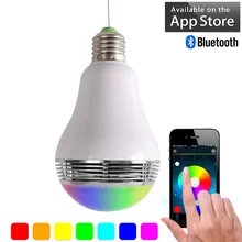 Yoteen беспроводной Bluetooth 4,0 динамик s светодиодный свет лампы беспроводной микрофон для смартфона приложение Управление светодиодный Смарт Музыка лампа стерео