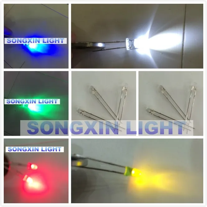 500 pcs LED Green 10mm 20000mcd High Brightness