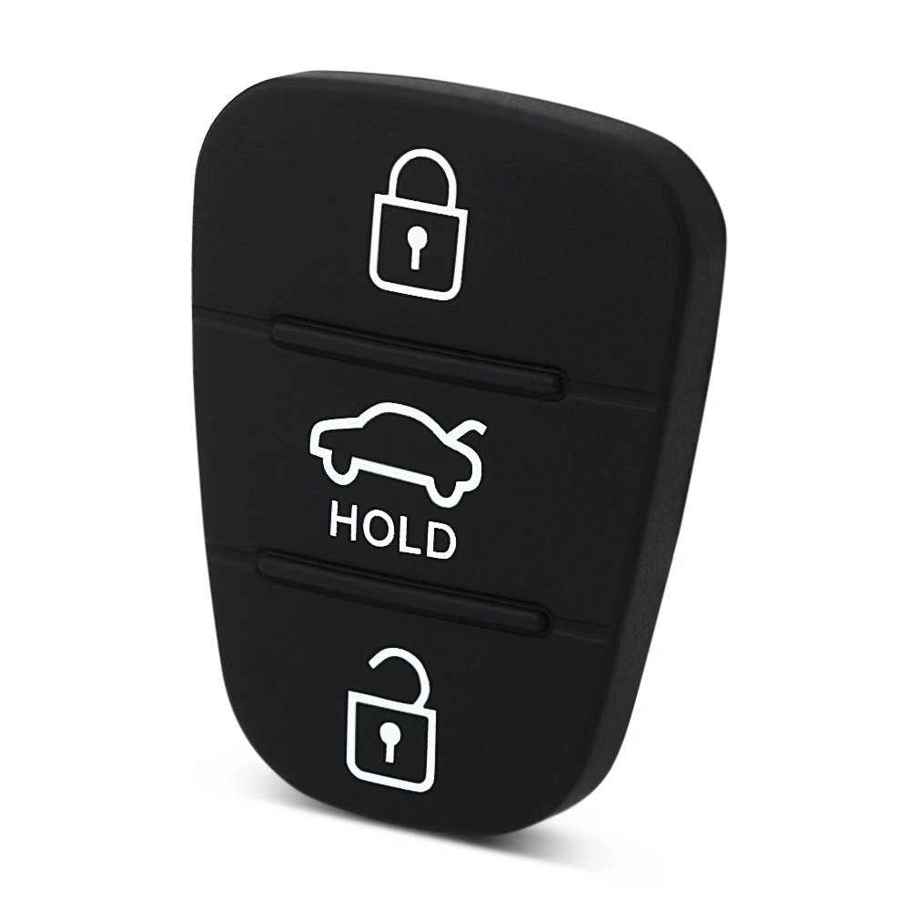 Корпус для ключа с кнопками Pad резиновый чехол hyundai Avante l10 l20 l30 IX35 Kia K2 K5 Sorento Rio Ceed Fob 3