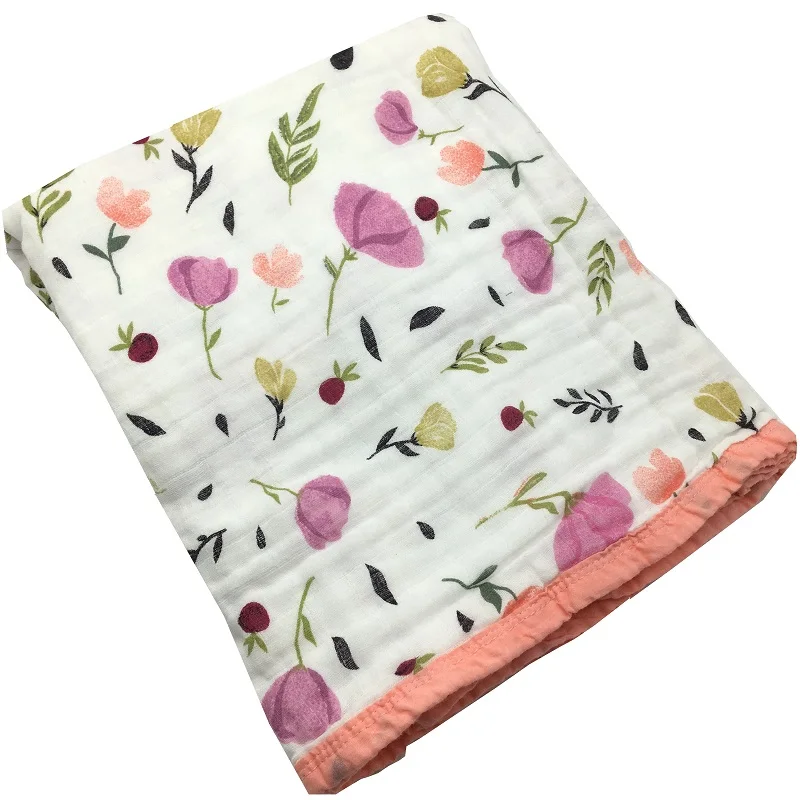 Одеяло из хлопка с четырьмя/шестью слоями, супер удобное Пеленальное Одеяло для новорожденных, детское муслиновое одеяло