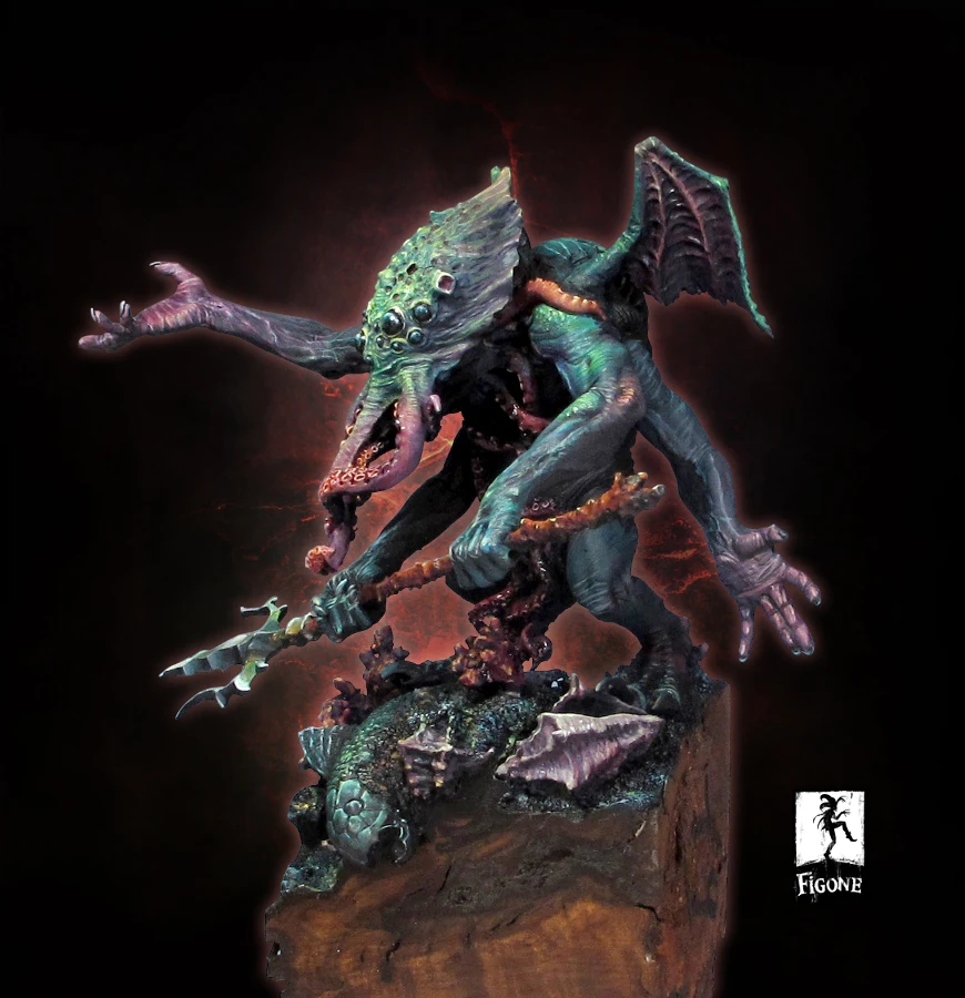 [Loong Way миниатюры] Figone Cthulhu Le Dornier de R Lyeh (не inculd основание) полимерная