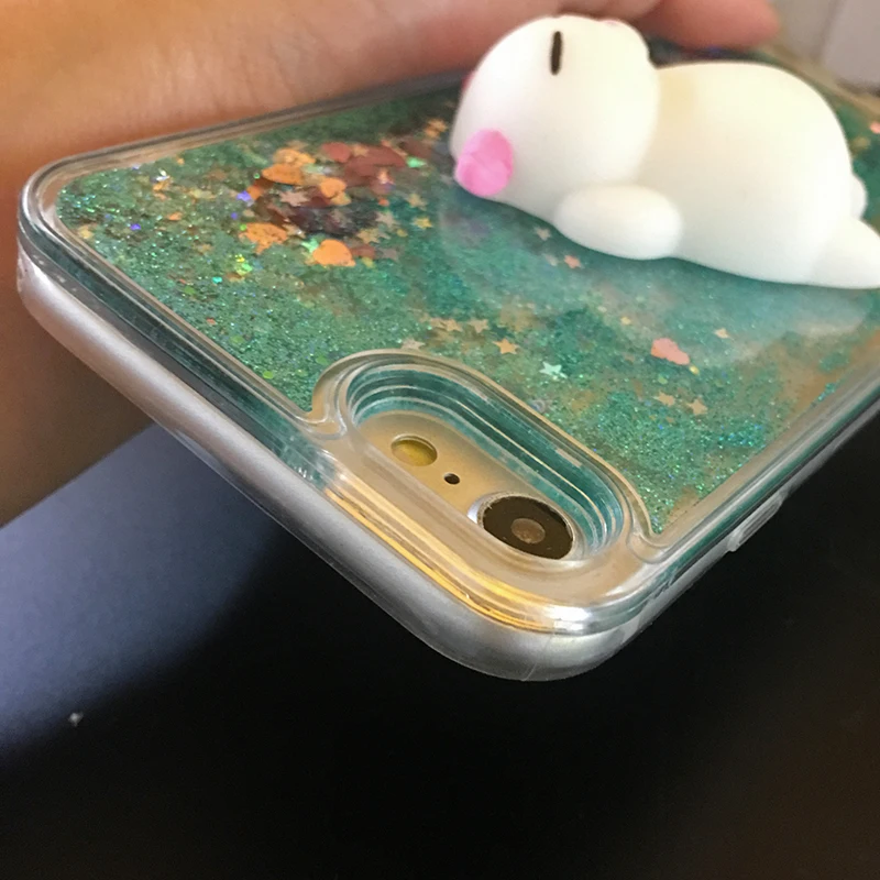 Case for iPhone X 6s 5 SE Case 3D Soft Silicone Cat Squishy Kneading Silicon TPU Phone Case Cover for iPhone 6P 7P 7 8P (20)