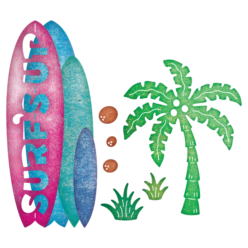 

Surfboard Summer Beach Die Metal Cutting Dies Stencil for DIY Scrapbooking Album Decorative Embossing Paper Card Crafts Die Cut