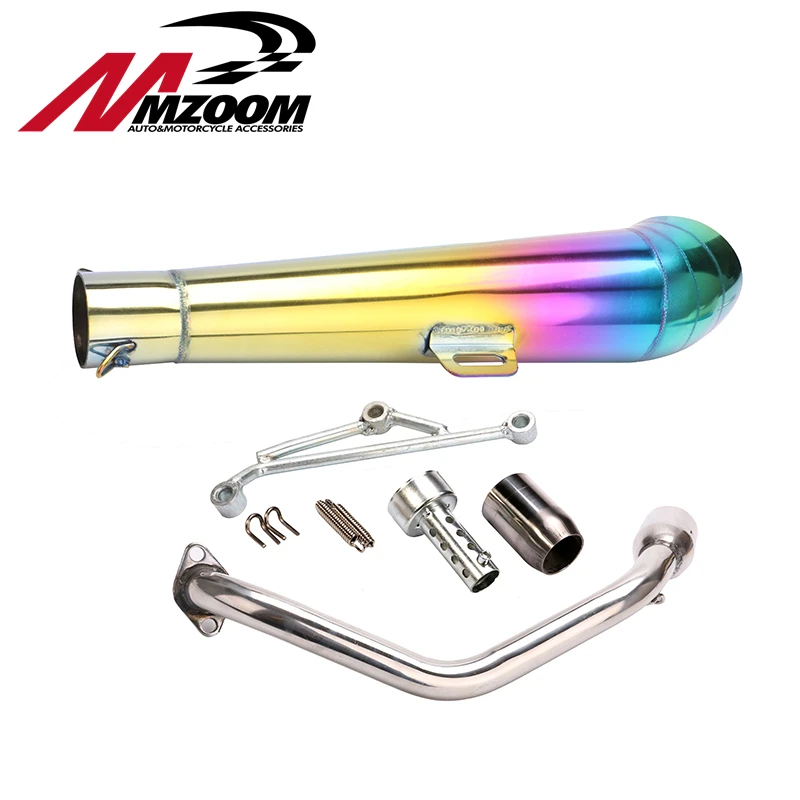 Mzoom High Performance Motorcycle Exhaust GP Muffler Scooter GY6125