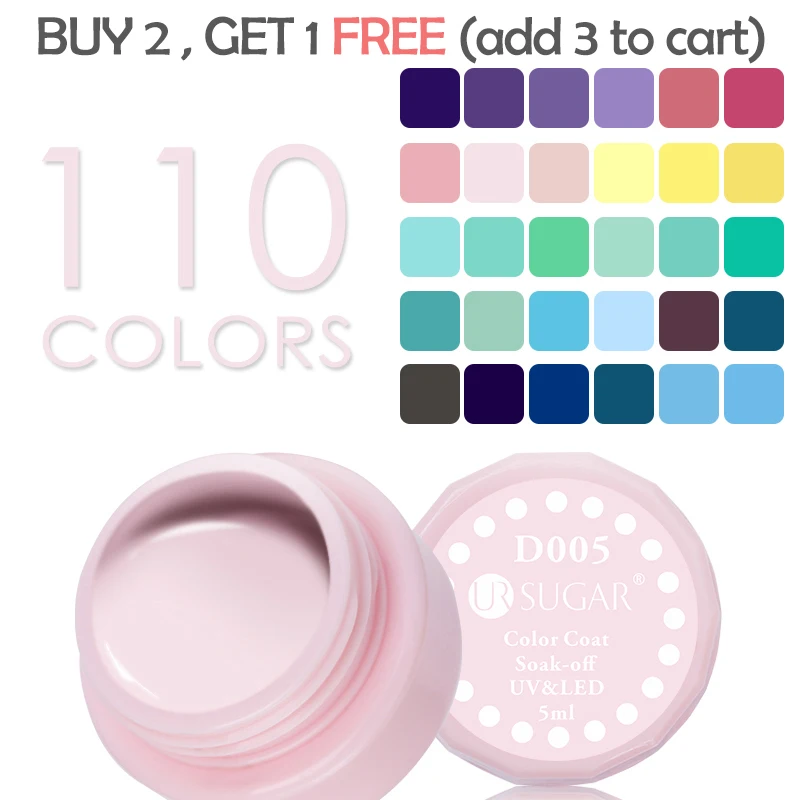 

UR SUGAR UV Gel Nail Polish Pure Nail Color Opal Jelly Transparent Gel Varnish LED Soak Off Nail Art Gel Polish Decoration